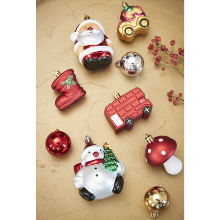 Joy Kunstkerstboom met 26 Ornamenten en LED Verlichting - H90 x Ø50 cm - Groen