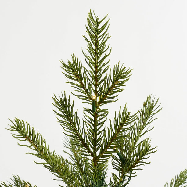 Flachau Kunstkerstboom met Warm Witte LED Verlichting - H90 x Ø66 cm - Groen