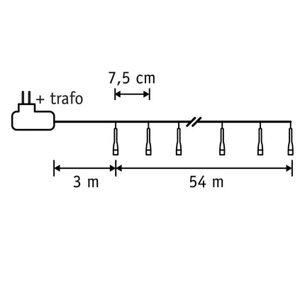 Kerstverlichting met 720 LED Lampjes - L5400 cm - Warm Wit