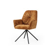 Fauteuil met 360° draaifunctie, goud