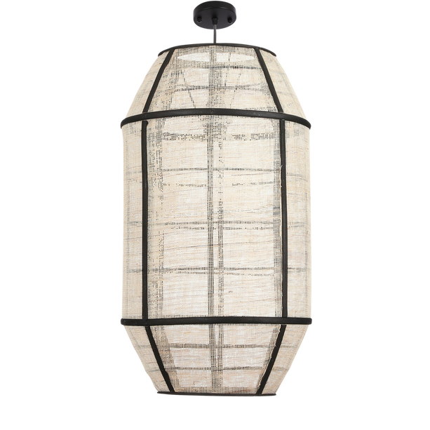 Pella Hanglamp - H58 x Ø33 cm - Linnen - Off White