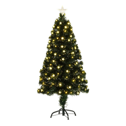 Mercury Kunstkerstboom met Fibre Optic Verlichting - H120 x Ø55 cm - Groen