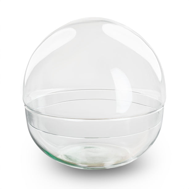 Terrarium fles 'Dome' - Tweedelig bolglas - Gesloten terrarium Ø 20 cm ↑ 20 cm
