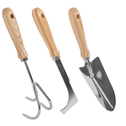 Tuingereedschapset - Handkrabber, Voegenkrabber &amp; Verplantschepje - Verzinkt Staal