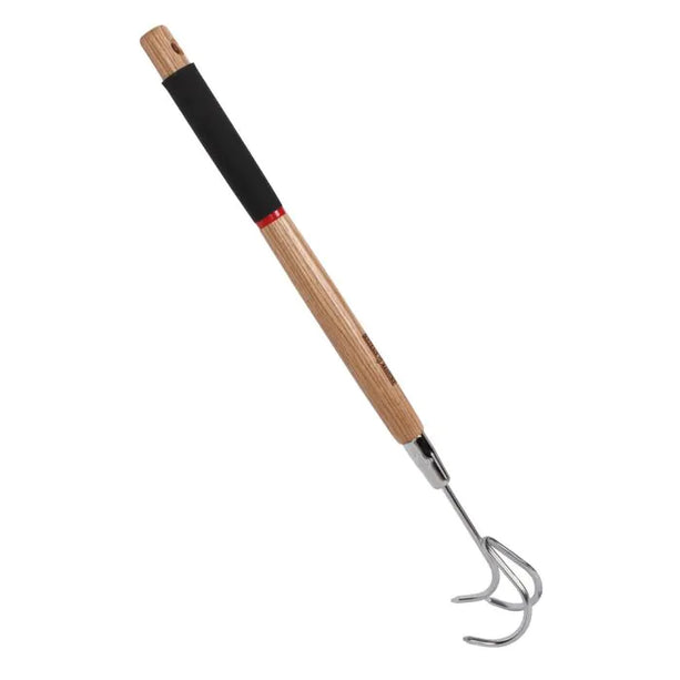 Handkrabber - Verzinkt Staal - Essenhouten Steel - Soft Grip