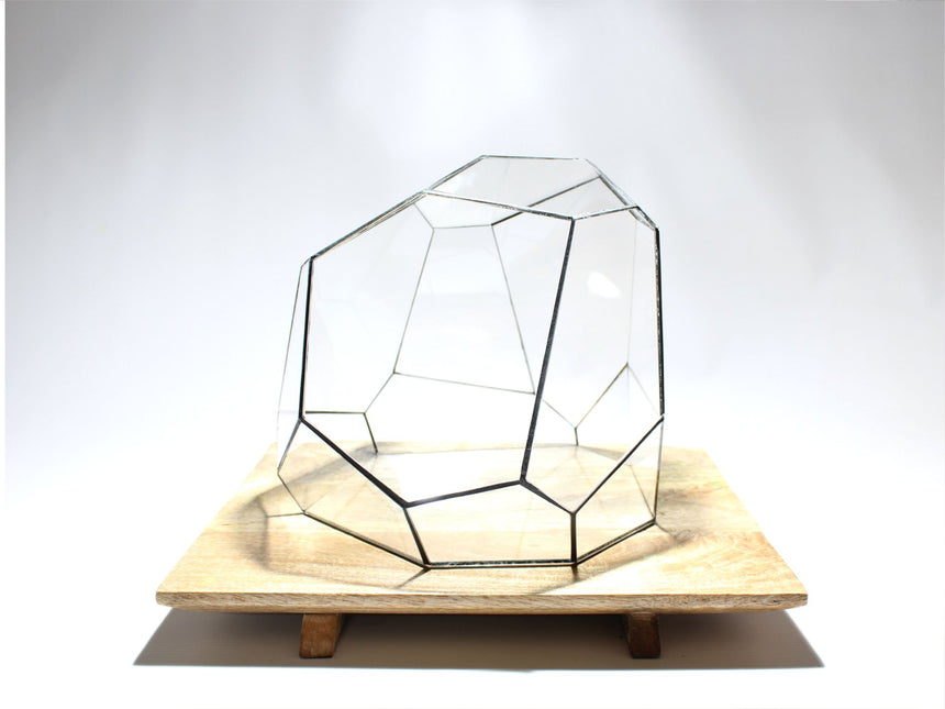 Geometrisch Terrarium - Torno - Vivarium - ↑ 28 x ↔ 26 cm - Waterdicht - Glas