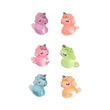 Glow in the dark - Unicorns - Multi - ↑ 2,5 cm - 6 stuks