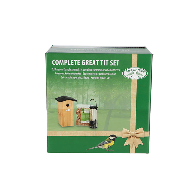 Koolmeespakket - Vogelhuis en Vogelvoeding - Tuinaccessoires