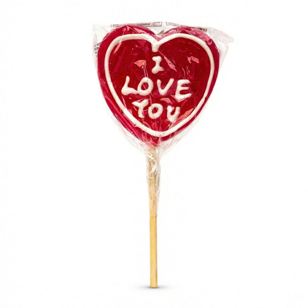Love Pop - Hartvormige Lolly met Tekst - Aardbeiensmaak