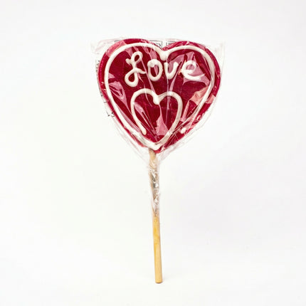 Love Pop - Hartvormige Lolly met Tekst - Aardbeiensmaak