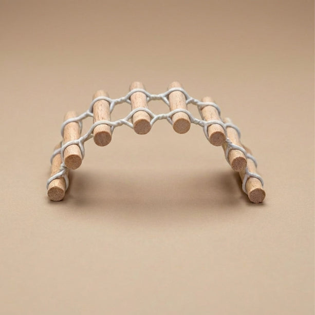 Brugje - Decoratief mini bruggetje - Hout - 8 cm lang