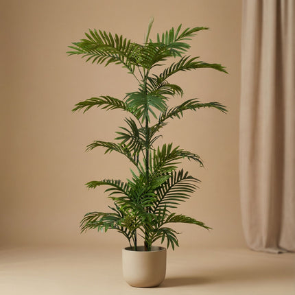 Palm phoenix - Kunstplant in zwarte pot - 120 cm