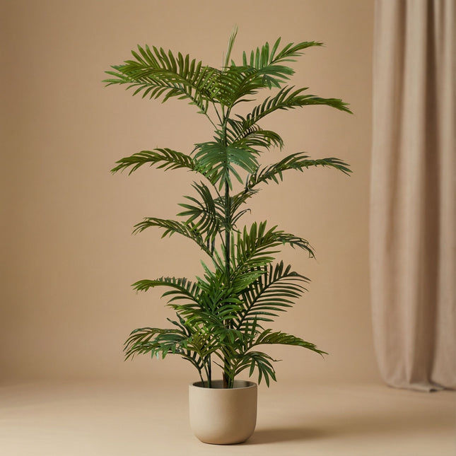 Palm phoenix - Kunstplant in zwarte pot - 120 cm