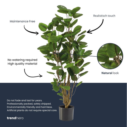 Polyscias boom - 105 cm - Kunstplant