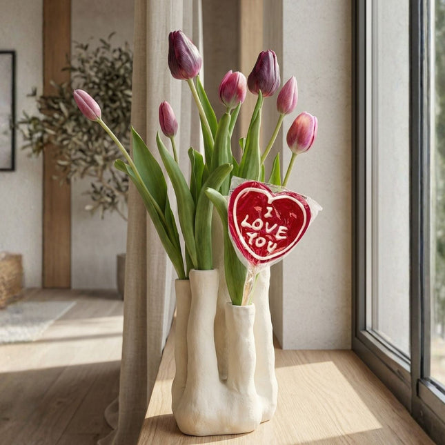 Tulip Touch - Tulpen Set - Kunsttulpen met meertuitenvaas