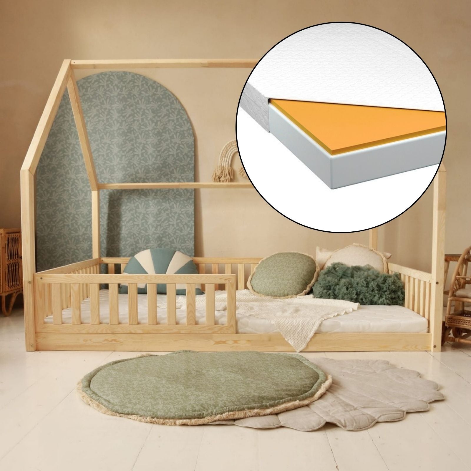 Bedhemel Doek Tule voor een bedhuisje | BEDACCESSORIES / MATRASSEN Bedhemel Doek Tule voor een bedhuisje | BEDACCESSORIES / MATRASSEN