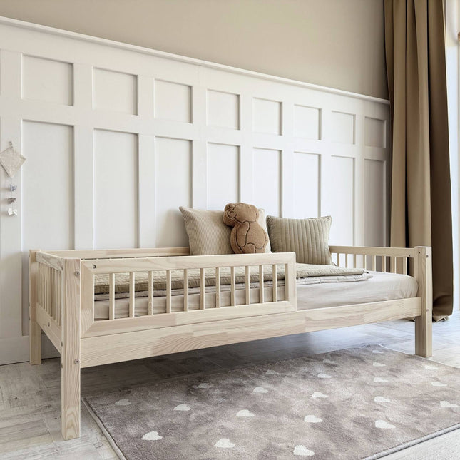 1-persoon Kinderbed Huisbed ROSI 120x200 met lade wit / asgrijs 1-persoon Kinderbed Huisbed ROSI 120x200 met lade wit / asgrijs