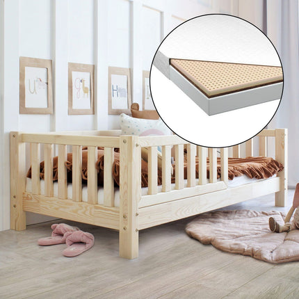 Woonhero kinderbed - Hobro - Naturel - Eenpersoonsbed - Meerdere formaten