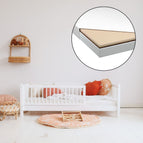 Met schuim matras (90x190 cm)