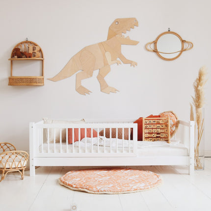 Woonhero kinderbed - Vaase - Wit - Eenpersoonsbed 90x190 cm