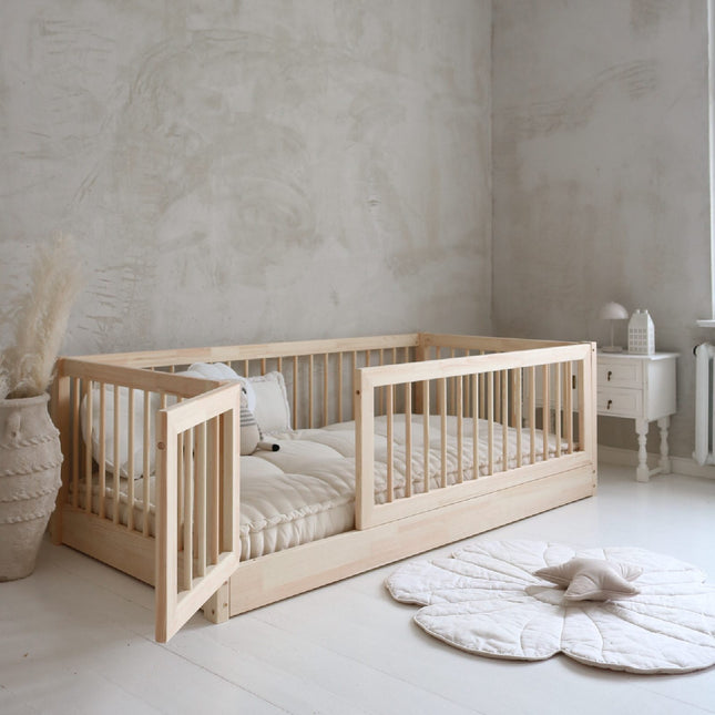 Woonhero peuterbed - Vejle - Naturel - Eenpersoonsbed 100x200 cm
