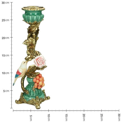 Kandelaar Vogel Goud - Groot - 28,5 cm"