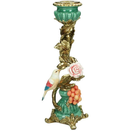 Kandelaar Vogel Goud - Groot - 28,5 cm"
