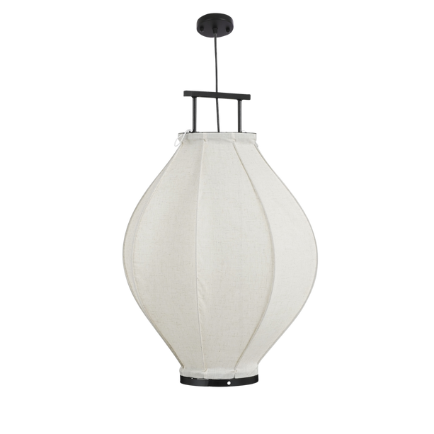 Pego Hanglamp - H73 x Ø54 cm - Linnen - Off White