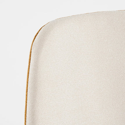 Tallos Eetkamerstoel - Gerecycled Polyester - Off White, Oker