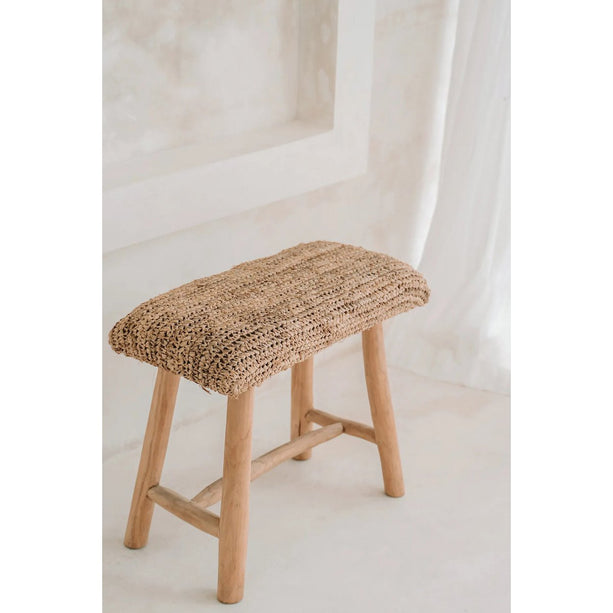 De Raffia Bench - natuurlijk