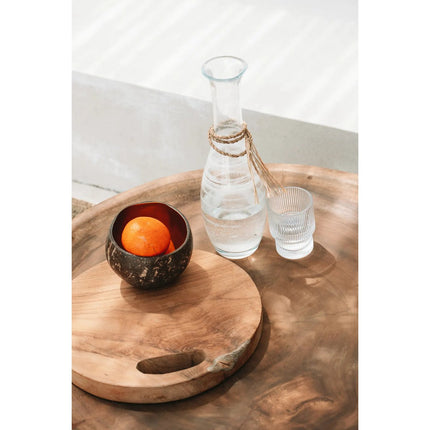 The teak Root Tray - Naturel - M