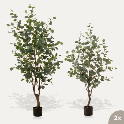 Eucalyptus mix - 2 stuks - Bundelproduct - Kunstplanten