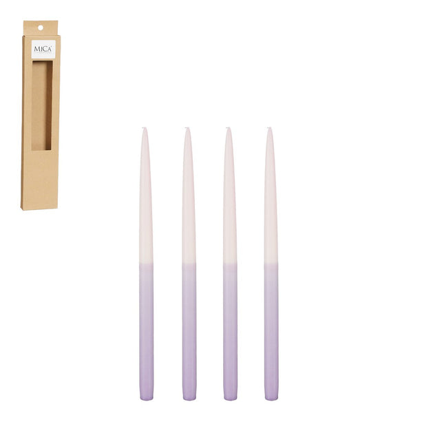 Dip-dye Dinerkaars - Set van 4 - H28 cm - Paars