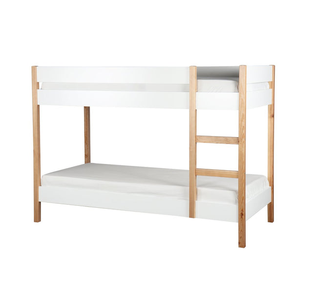 Stapelbed - Uppsala - 90x200 - Wit - Grenenhout - Hoogslaper - Kinderbed