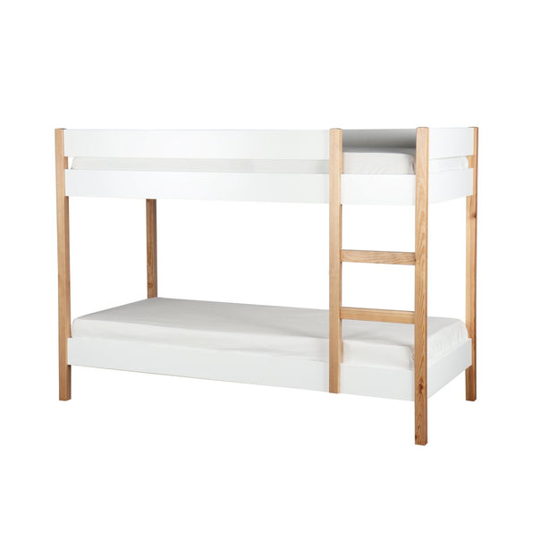 Stapelbed - Uppsala - 90x200 - Wit - Grenenhout - Hoogslaper - Kinderbed