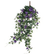 Petunia Kunst Hangplant - L15 x B20 x H80 cm - Donkerpaars