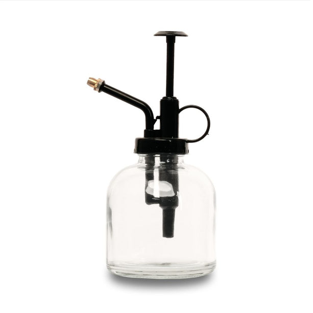Plant mister - Plantenvernevelaar - Glazen plantenspuit - Helder/wit glas - ↑ 16 cm