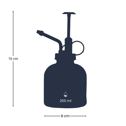 Plant mister - Plantenvernevelaar - Glazen plantenspuit - Helder/wit glas - ↑ 16 cm