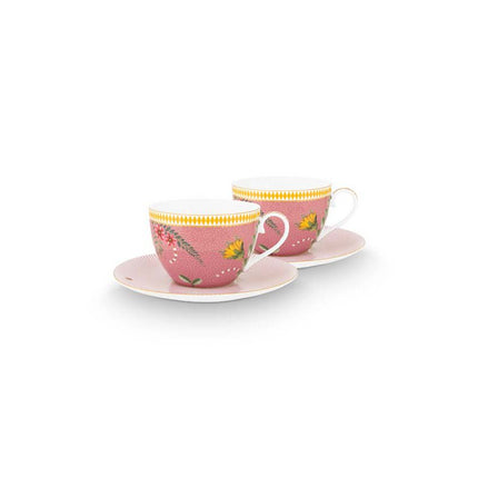 Set/2 Kop & Schotel La Majorelle Roze 280ml