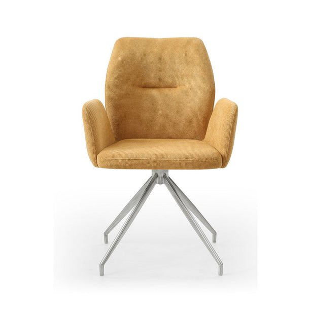 Fauteuil met 180° draaifunctie Geel