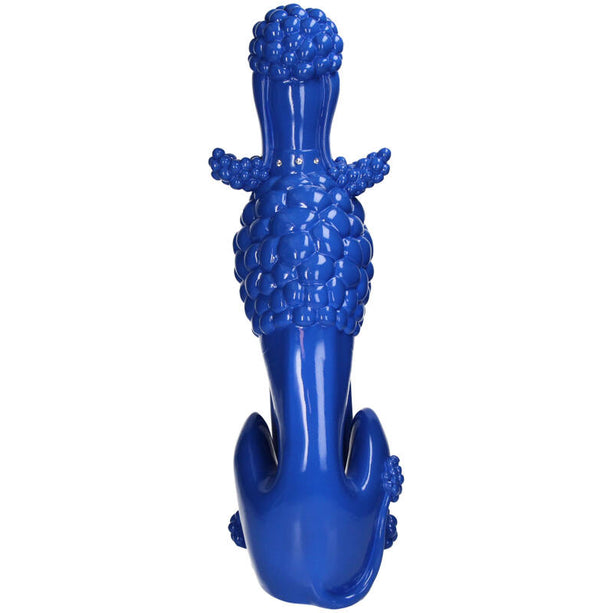 Decoratief beeld Poedel - Blauw - 56 cm