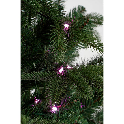 Kunstkerstboom - Smart lighting Nestow - Met verlichting - H155 x Ø107 cm - Groen