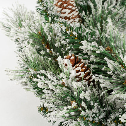 Vandans Kerstkrans - Ø60 cm - Groen Frosted