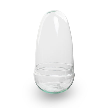 Gesloten terrarium - Bolglas - Stolp - Egg - Ei-vorm - ↑ 26 cm