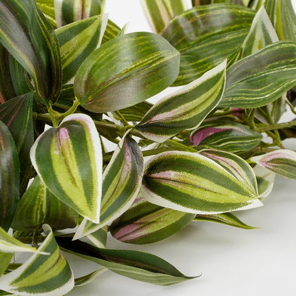 Tradescantia Kunst Hangplant - L15 x B20 x H54 cm - Groen