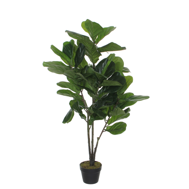 Ficus Lyrata Kunstplant - H120 x Ø60 cm - Groen