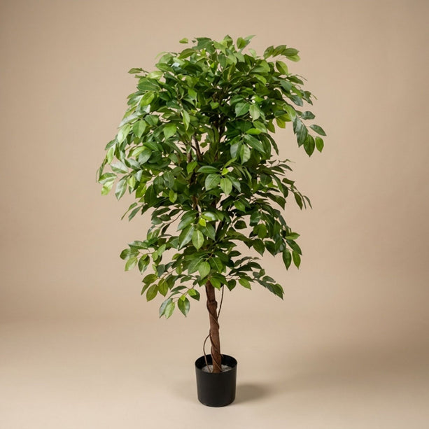 Ficus Deluxe Vine - Kunstboom in zwarte pot - 140 cm