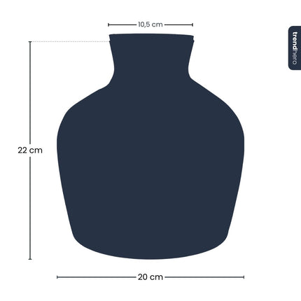 Fles ‘Little Joe’ - Gerecycled glas Ø 20 cm ↑ 22 cm