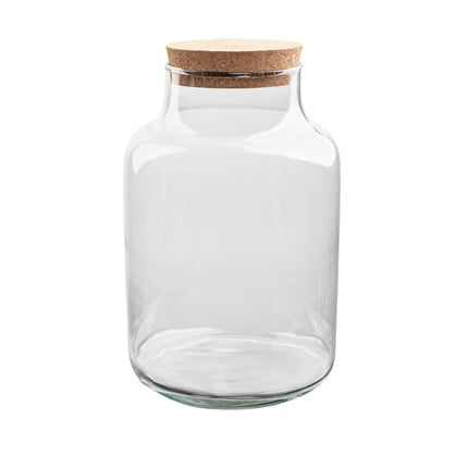 Terrarium fles met kurk - Milky - Gesloten terrarium ↑ 30 cm