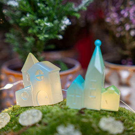 Luminous Winter - Decoratieve miniatuur set - Glow in the dark - 10 stuks - ↑ 1-5 cm